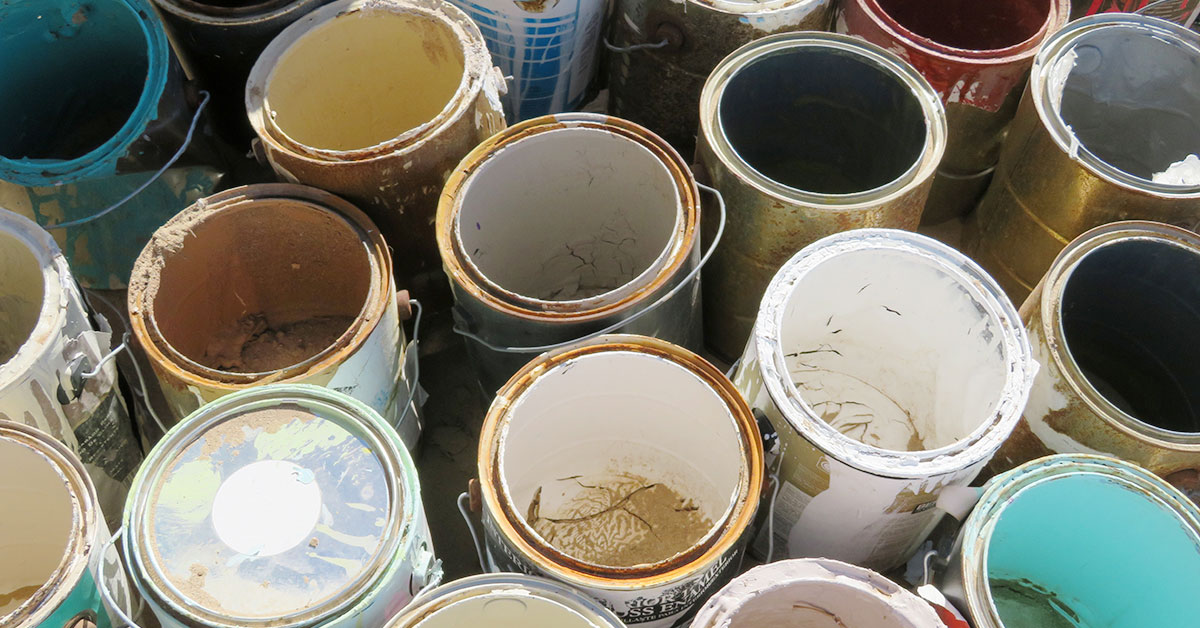 How To Store and Dispose of Old Paint Cans